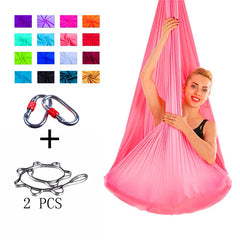 Ultimate Stretch Aerial Yoga Hammock with Elastic Fabric for Anti-Gravity Fitness