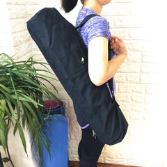 Spacious Yoga Mat Bag – Portable Canvas Backpack for Fitness Travel