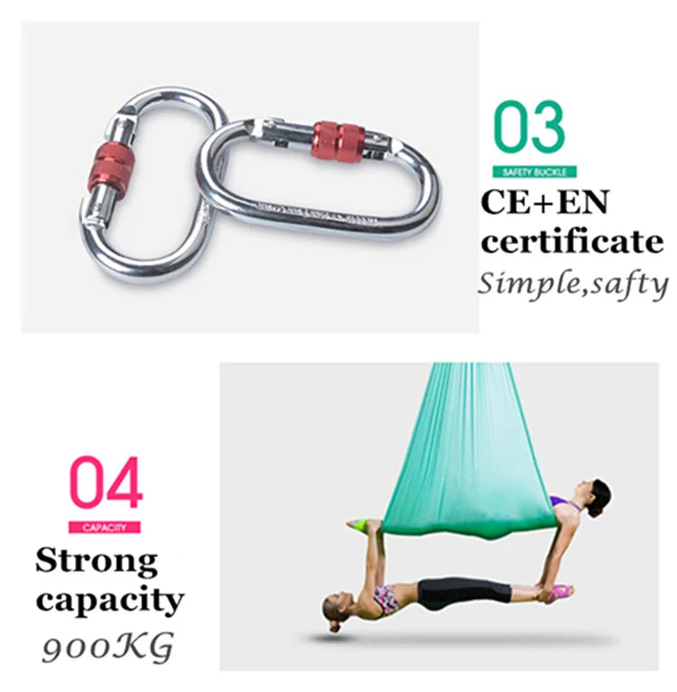 Ultimate Stretch Aerial Yoga Hammock with Elastic Fabric for Anti-Gravity Fitness