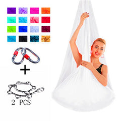 Ultimate Stretch Aerial Yoga Hammock with Elastic Fabric for Anti-Gravity Fitness