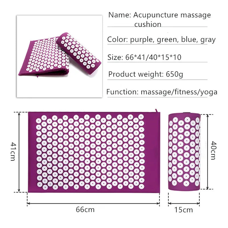 Premium Acupressure Massage Mat – Spike Cushion for Stress Relief