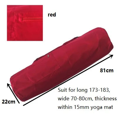 Spacious Yoga Mat Bag – Portable Canvas Backpack for Fitness Travel