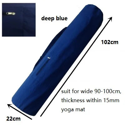 Spacious Yoga Mat Bag – Portable Canvas Backpack for Fitness Travel