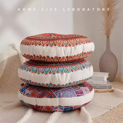 Premium Boho Cotton Linen Floor Cushion for Mindful Living
