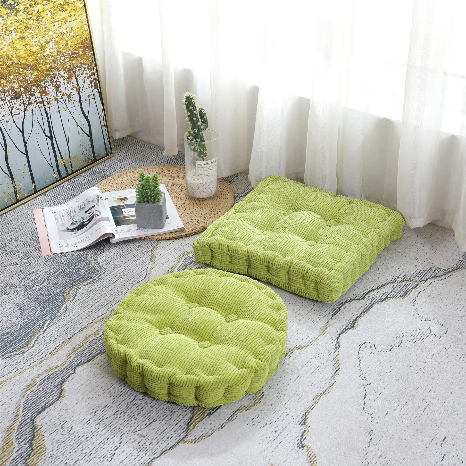 Essential Floor Cushion – Non-Slip, Soft Support for Yoga & Meditation