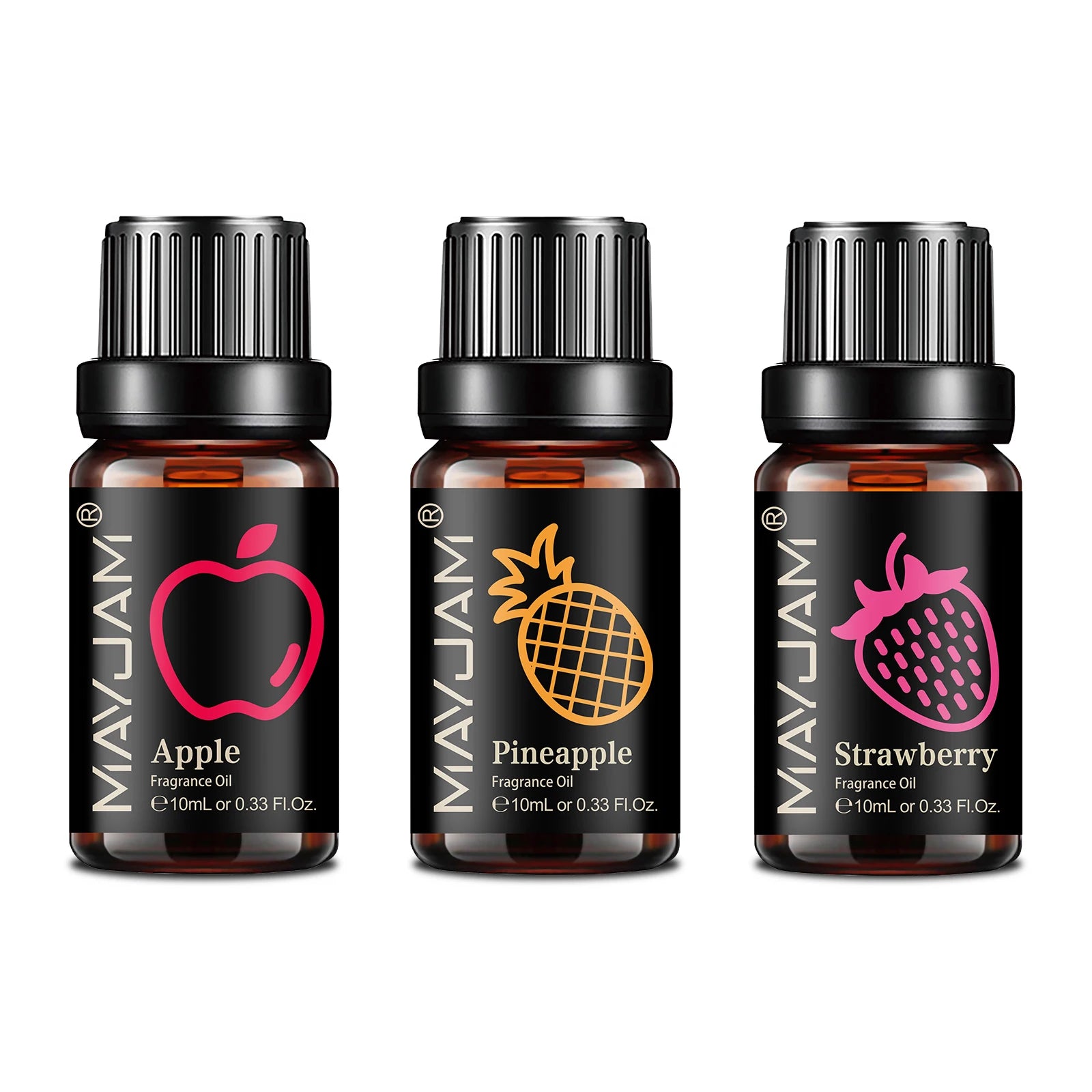 Vibrant MAYJAM Fruit Essential Oils – 10ml Diffuser & Candle Use