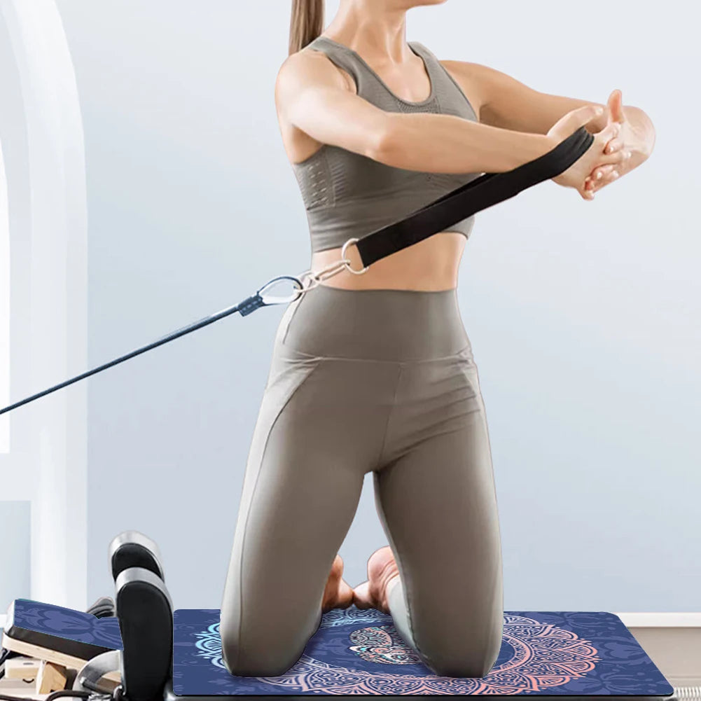 Ultimate Suede Pilates Mat with Non-Slip Surface for Home Workouts