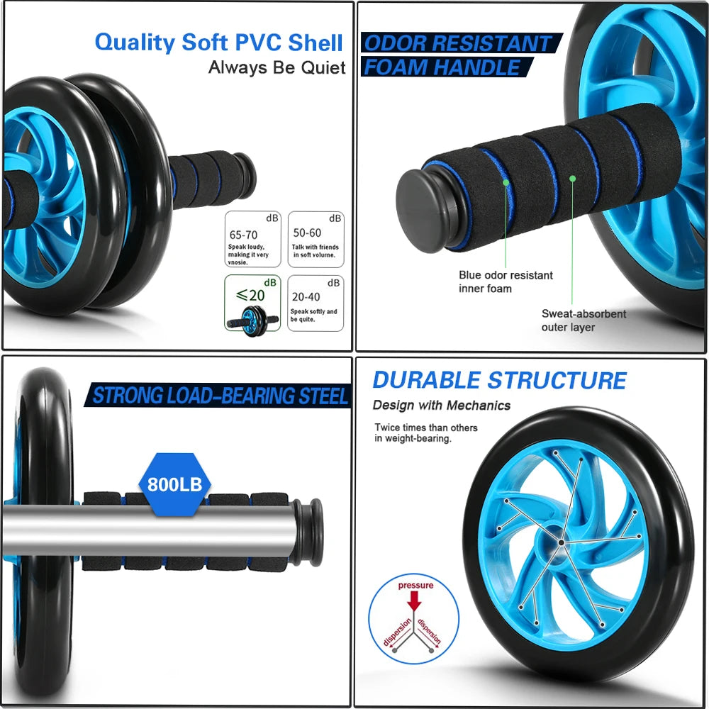 Ultimate Healthy Abdominal Wheel Set for Total Body Workouts
