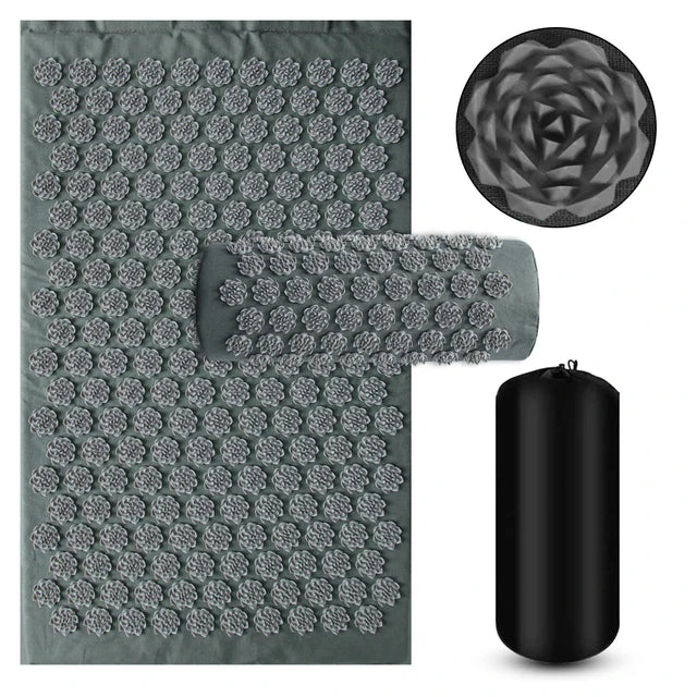 Ultimate Acupressure Yoga Mat Set with Spike Design for Stress Relief