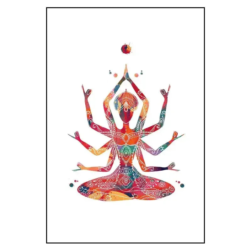 Elegant Nordic Yoga Wall Art – Meditation Poster for Home Decor