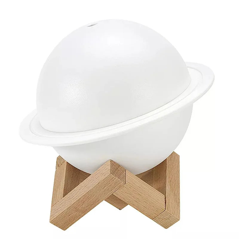 Stylish Lunar 3D Humidifier – Tricolor Lamp & USB Ultrasonic Diffuser