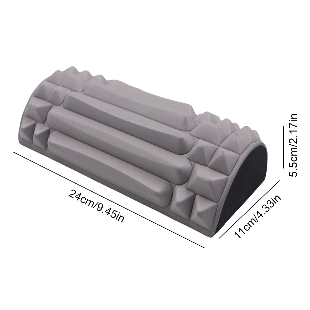 Premium Half-Round Pilates Foam Roller for Muscle Relief