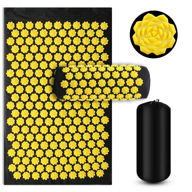 Ultimate Acupressure Yoga Mat Set with Spike Design for Stress Relief