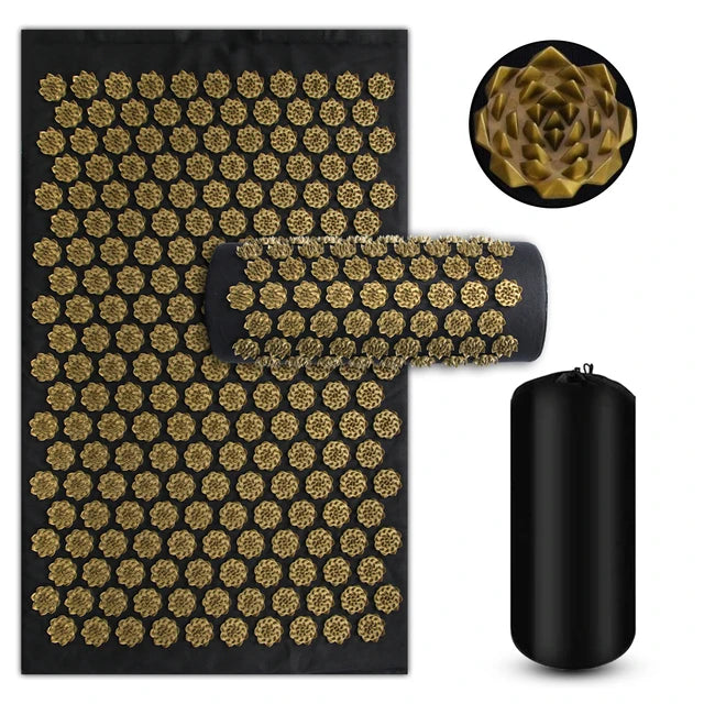 Ultimate Acupressure Yoga Mat Set with Spike Design for Stress Relief