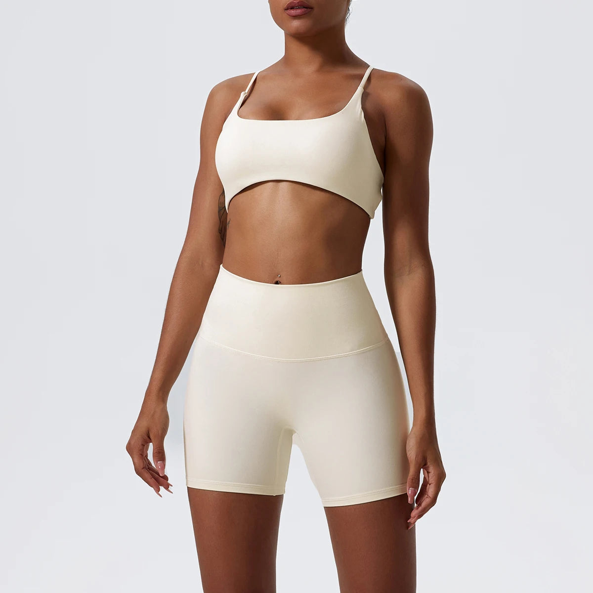 Ultimate Quick-Dry Pilates Bra and Shorts Set for Comfort