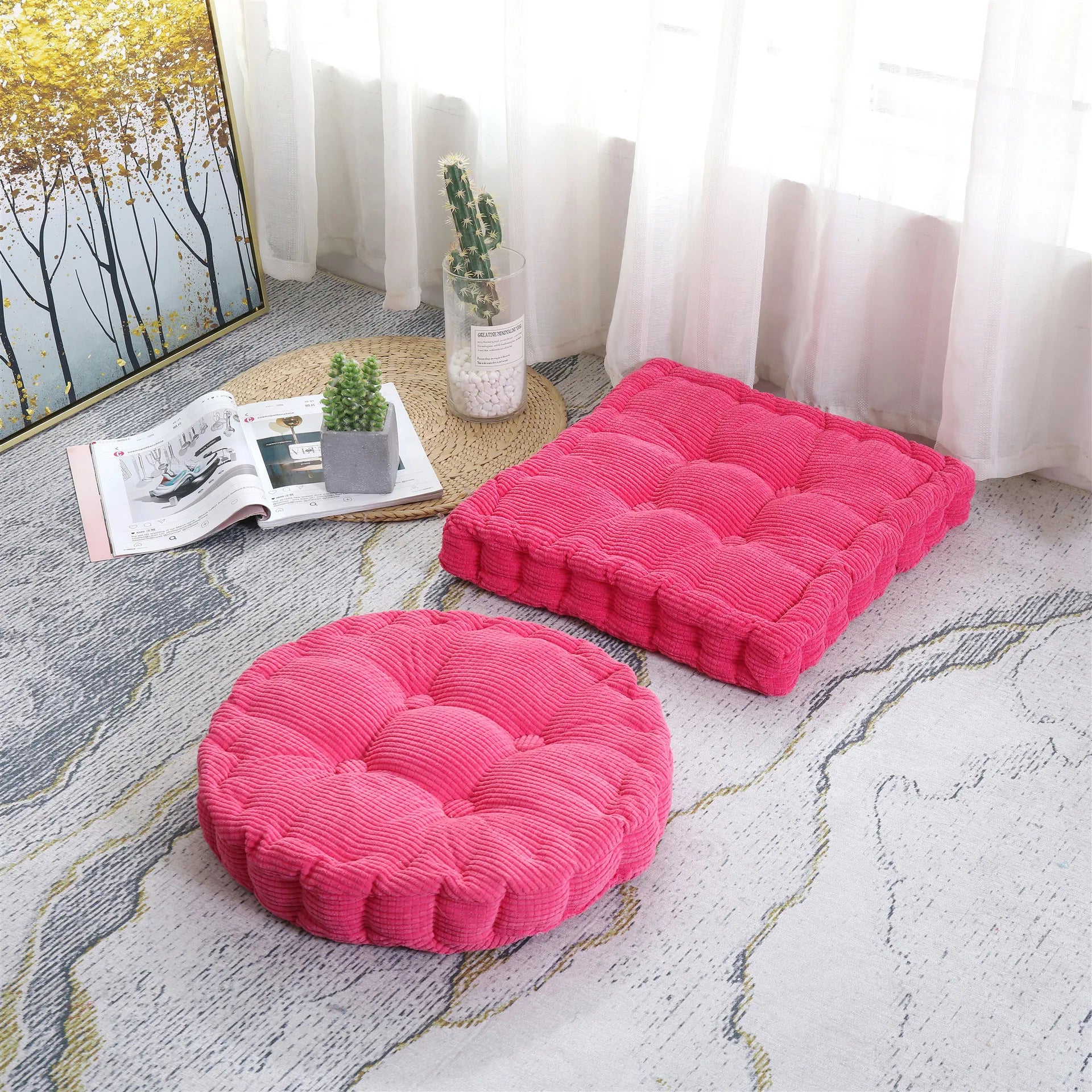 Essential Floor Cushion – Non-Slip, Soft Support for Yoga & Meditation