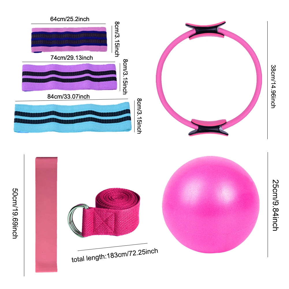 Ultimate Pilates Essentials Kit with Versatile Resistance for Full-Body Fitness