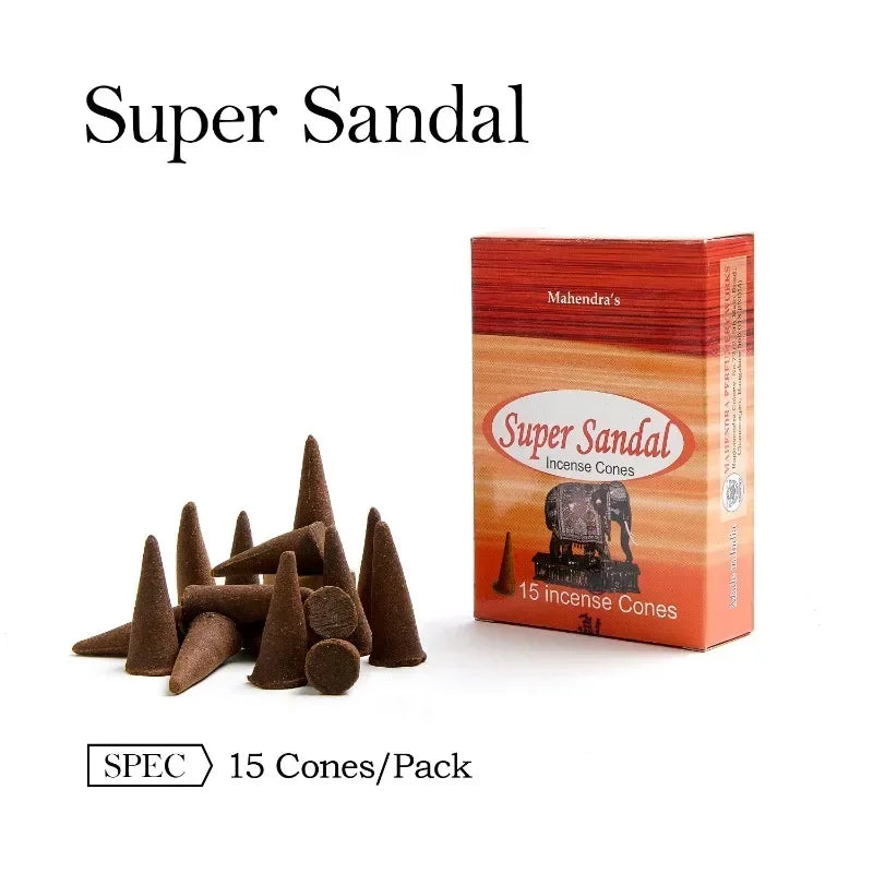 Calming Mahendra Incense Cones – Sandalwood & Lavender Aromatherapy