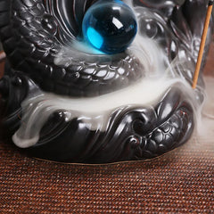 Elegant Dragon Backflow Incense Burner – Ceramic Aromatherapy Decor