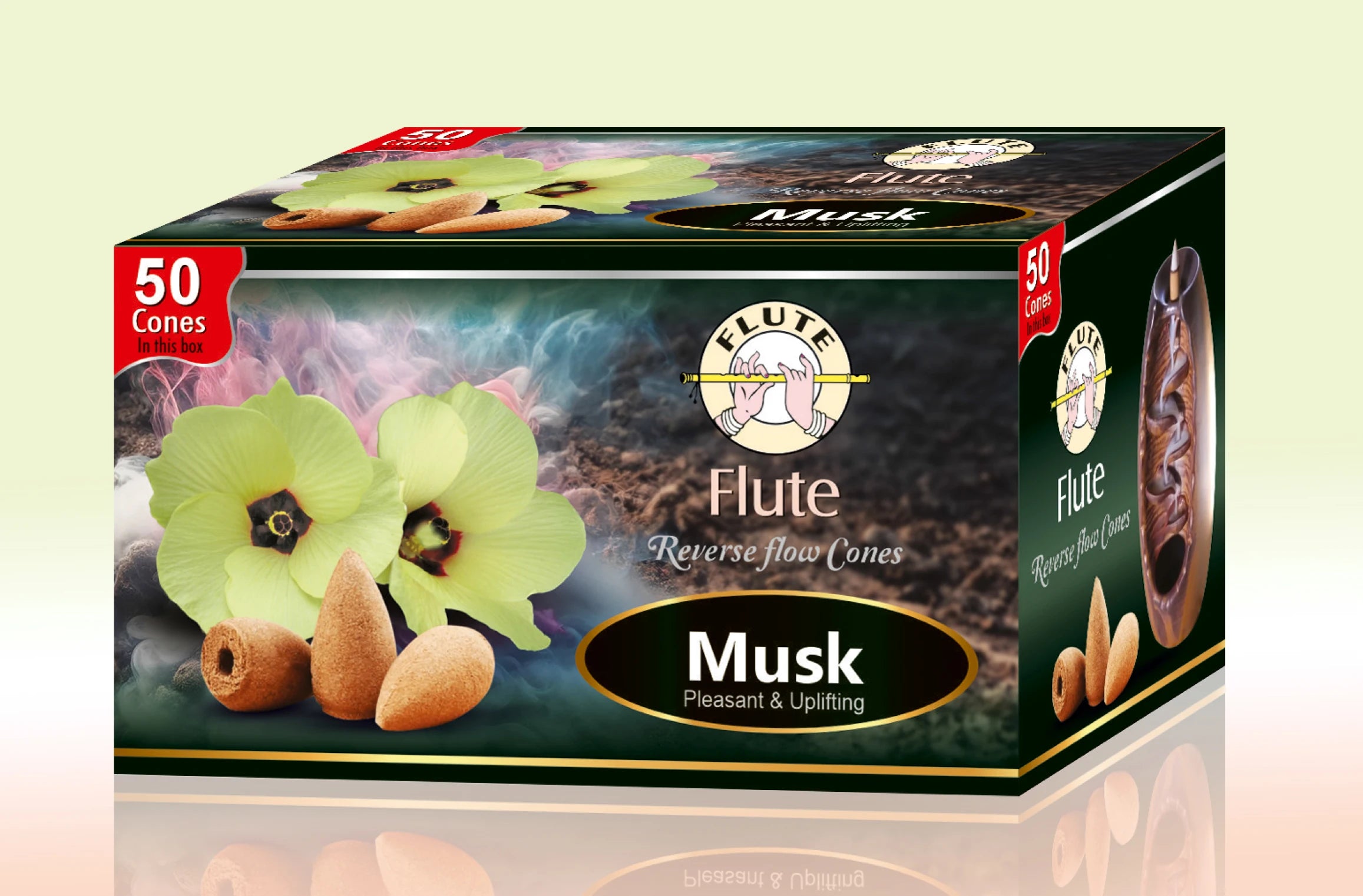 Premium 50-Pack Natural Sandalwood Incense Cones – Long-Lasting Aroma