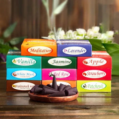Calming Mahendra Incense Cones – Sandalwood & Lavender Aromatherapy