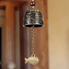 Classic Dragon Feng Shui Wind Chime – Metal Bell for Good Luck Decor