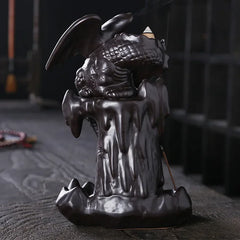 Artistic Purple Sand Dragon Incense Fountain – Backflow Smoke Decor