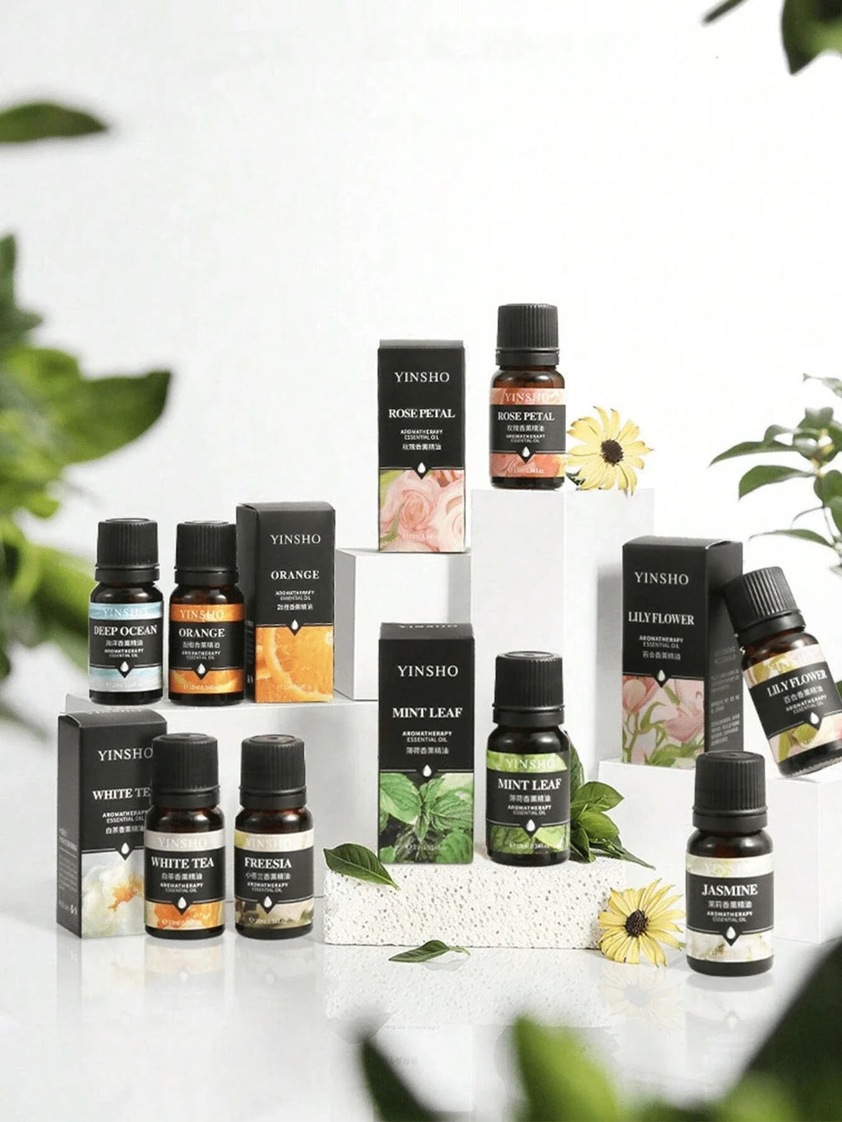 Essential Oils 14-Flavors Set – Water-Soluble for Aroma Diffusers