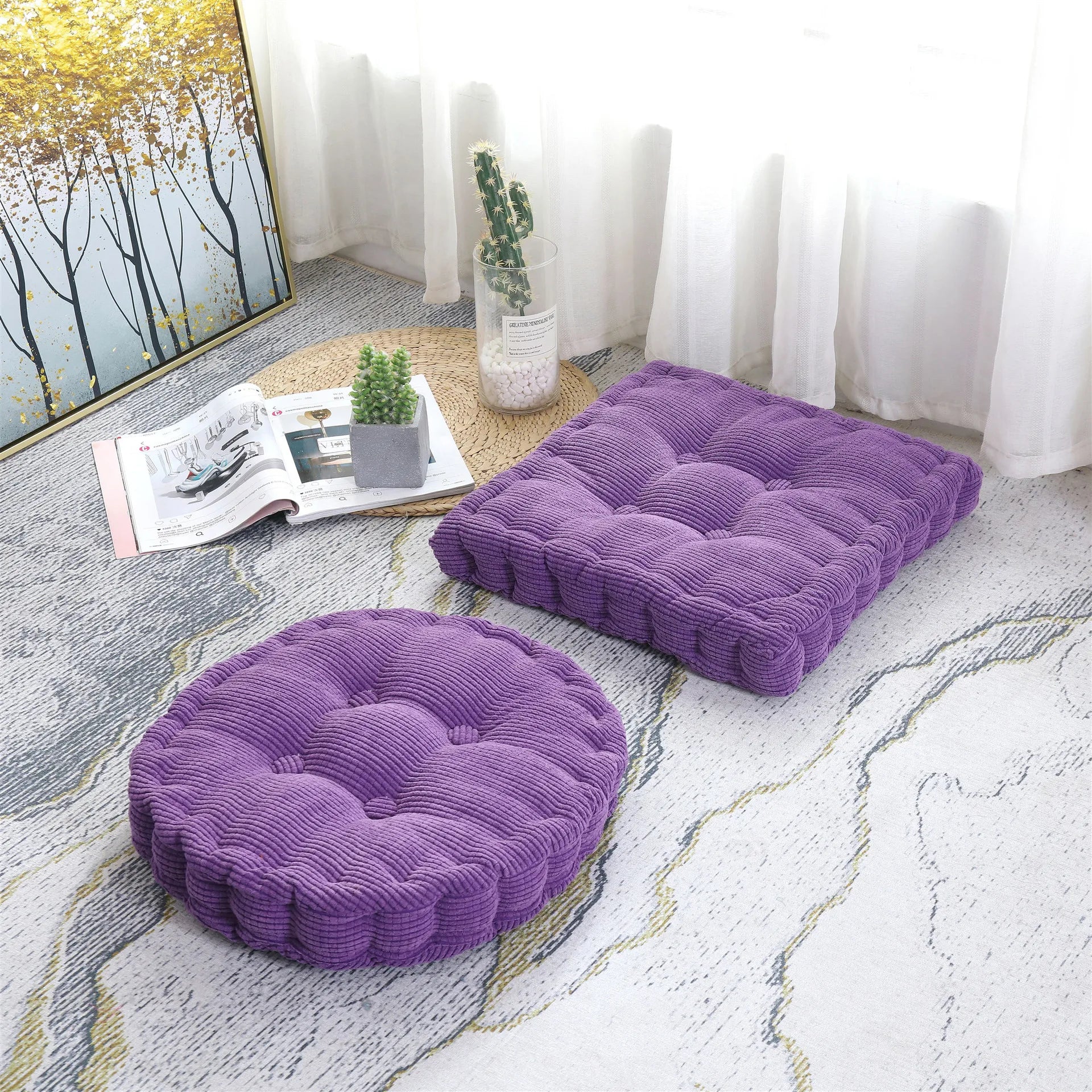 Essential Floor Cushion – Non-Slip, Soft Support for Yoga & Meditation