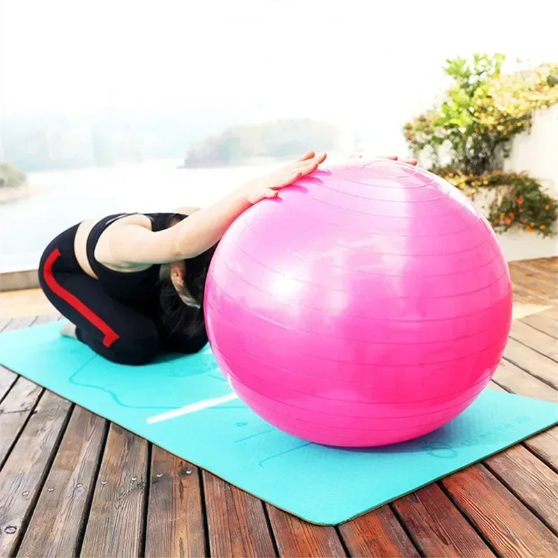 Ultimate Inflatable Pilates Ball with Thickened Design for Balance Fitness