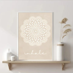 Ultimate Boho Yoga Wall Art Set with Motivational Quotes for Calm
