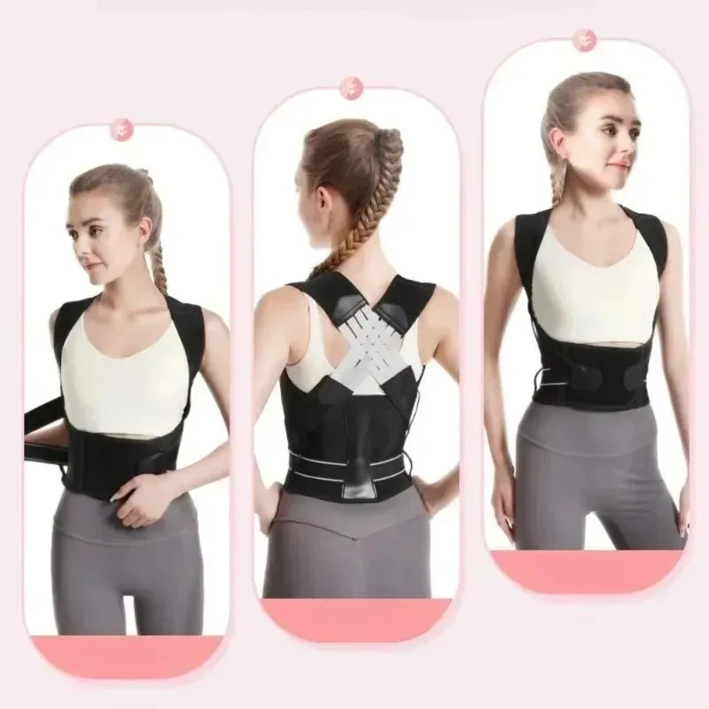 Premium Adjustable Back Posture Corrector for Pilates Support