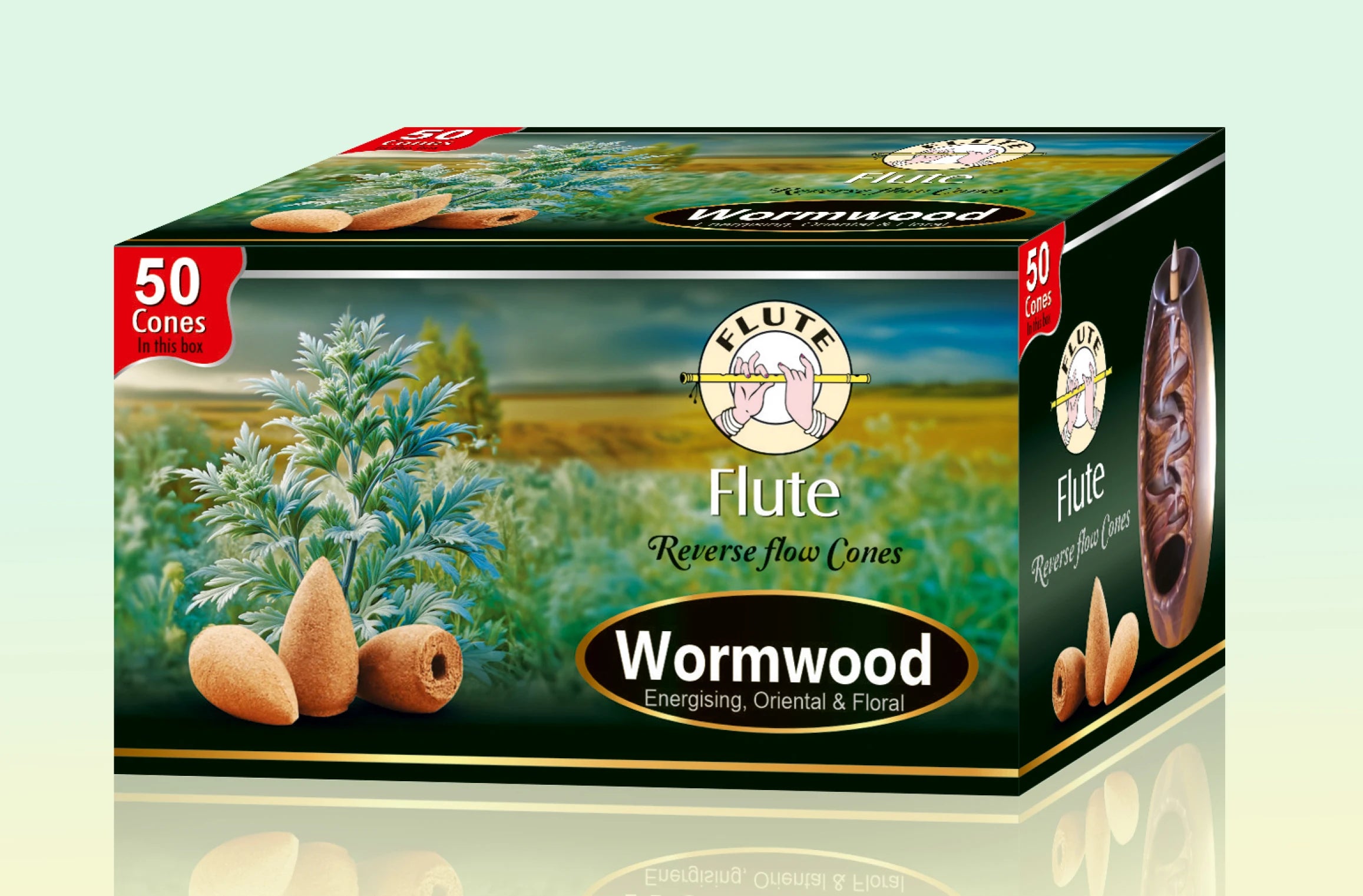 Premium 50-Pack Natural Sandalwood Incense Cones – Long-Lasting Aroma