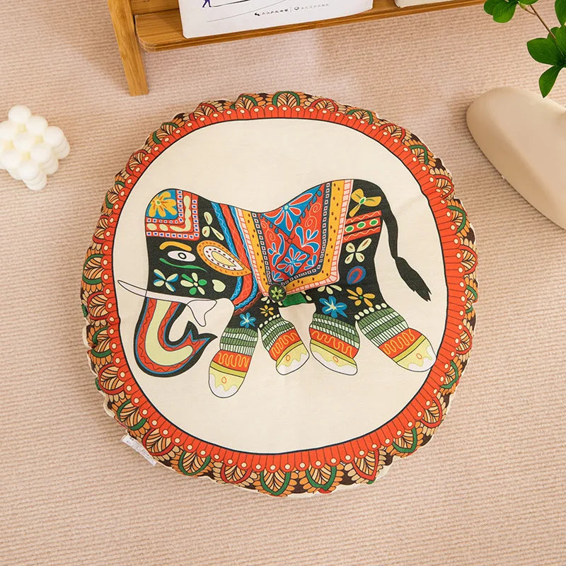 Premium Boho Cotton Linen Floor Cushion for Mindful Living