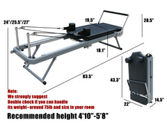 Ultimate Foldable Pilates Reformer for Compact Home Workouts