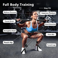Ultimate Resistance Bands Set with Fitness Bar for Home Workouts