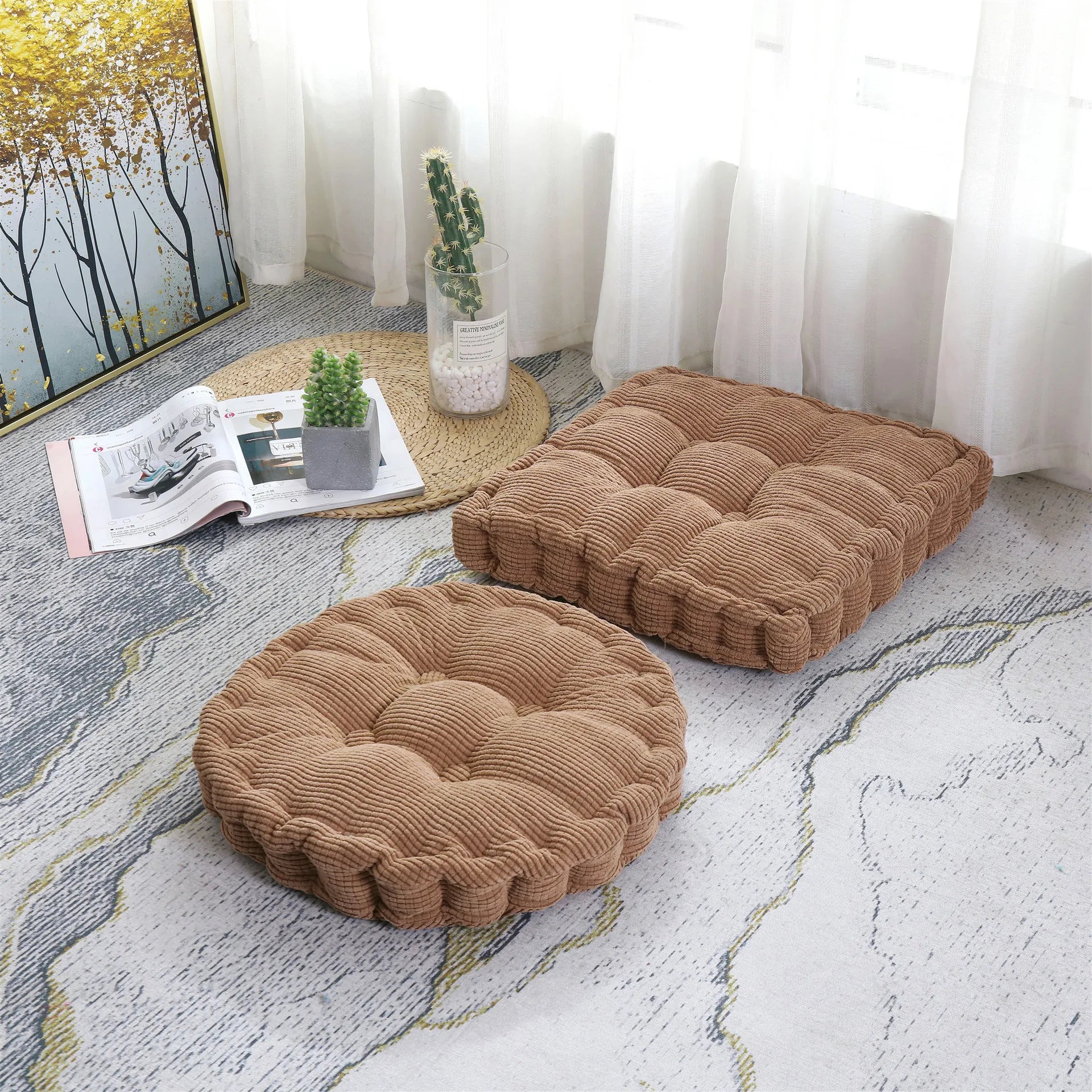 Essential Floor Cushion – Non-Slip, Soft Support for Yoga & Meditation