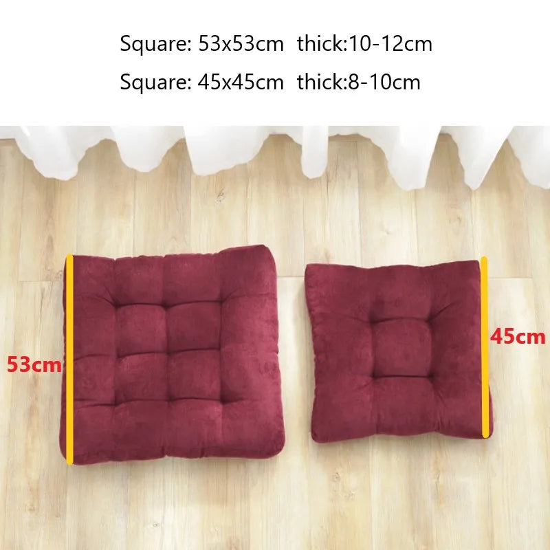 Premium Square Floor Pillow – Thick Tufted Cushion for Yoga & Meditation
