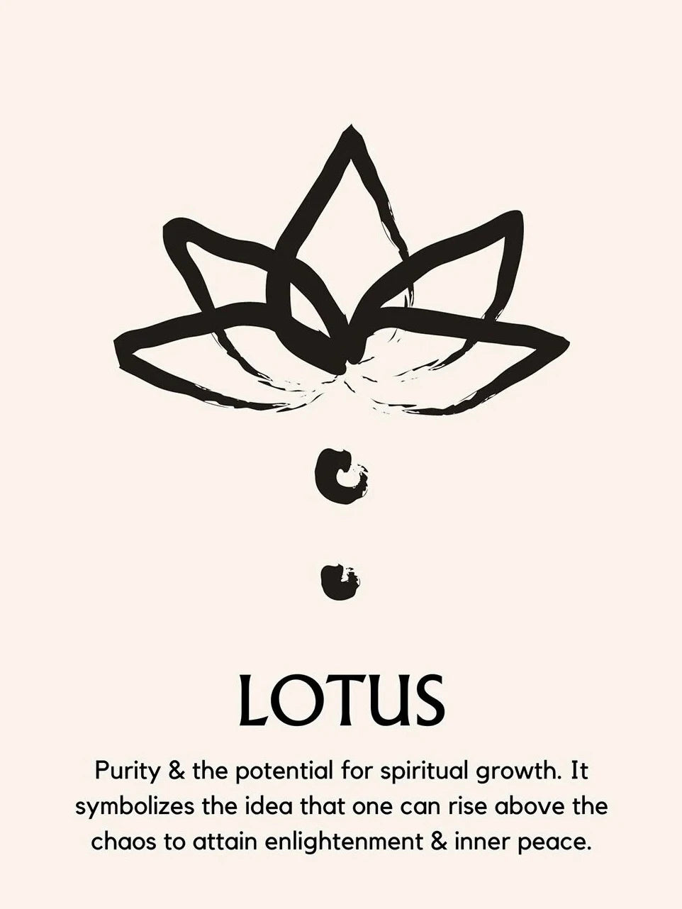 Serene Abstract Lotus Zen Wall Art – Spiritual Canvas for Home Decor