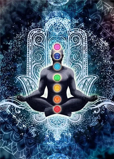 Tranquil Buddha Chakra Mandala Canvas – Meditation Wall Decor