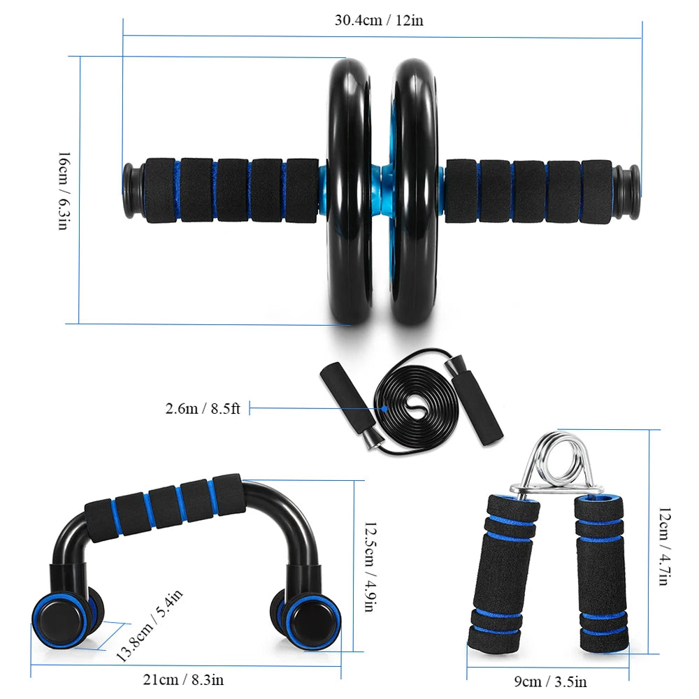 Ultimate Healthy Abdominal Wheel Set for Total Body Workouts