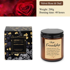 Premium 200g Soy Wax Candle – Fragrant Jar for Yoga & Meditation