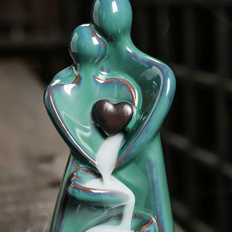 Elegant Ceramic Backflow Incense Burner – Lover Design Home Decor