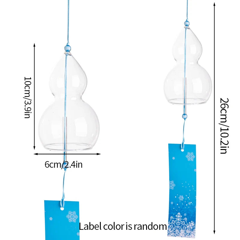 Elegant Japanese Sakura Wind Chime – Glass Bell for Room Decor