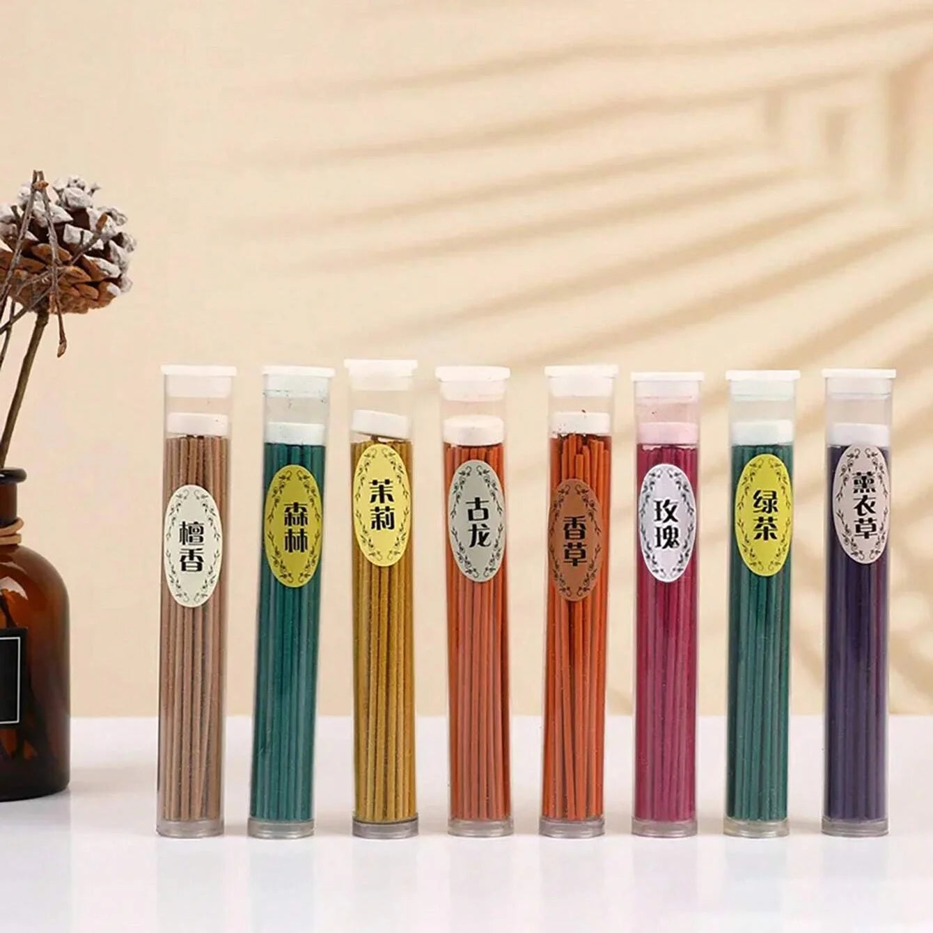 Natural Jasmine & Lavender Incense Sticks – 50pcs for Yoga & Meditation