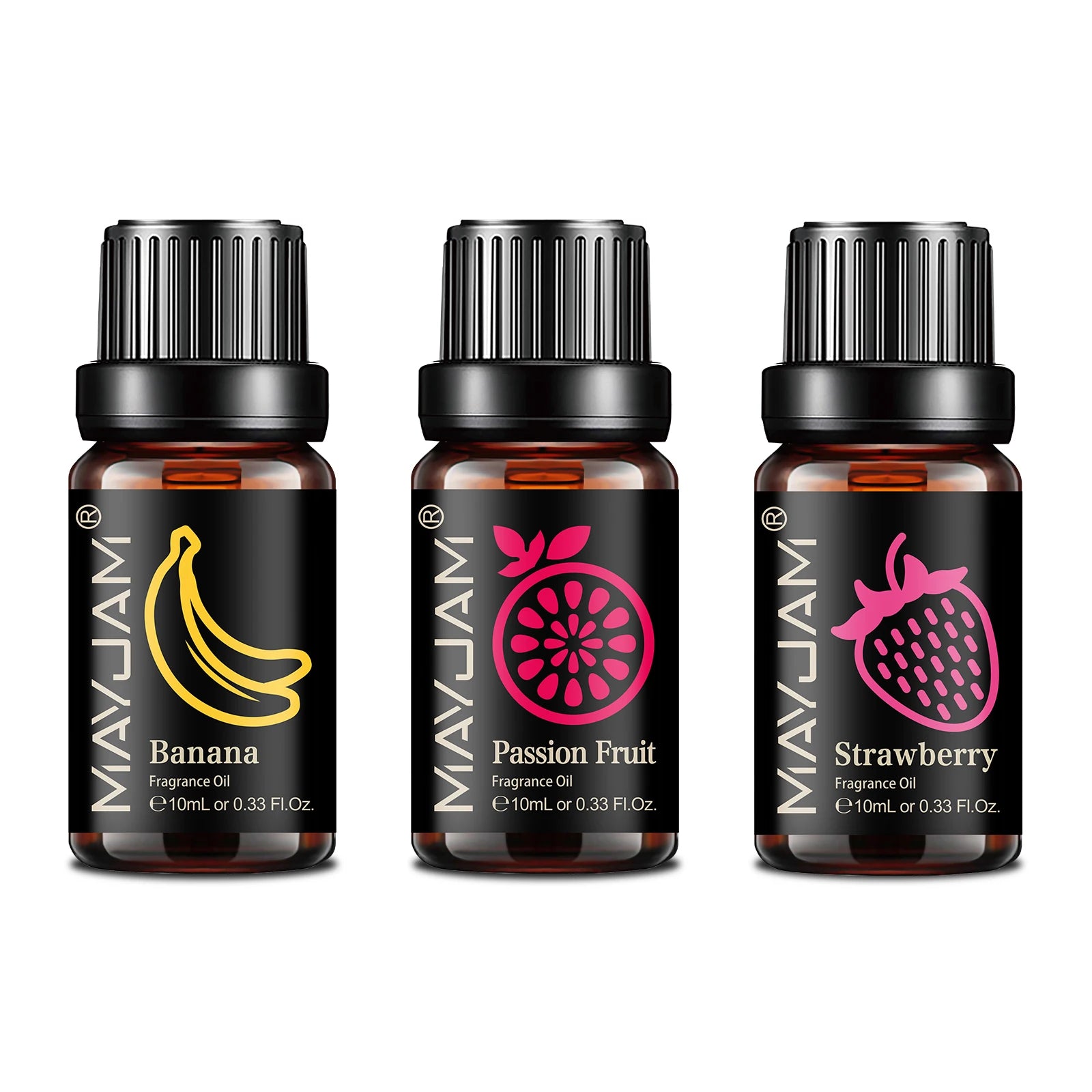 Vibrant MAYJAM Fruit Essential Oils – 10ml Diffuser & Candle Use
