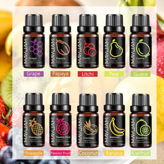 Vibrant MAYJAM Fruit Essential Oils – 10ml Diffuser & Candle Use