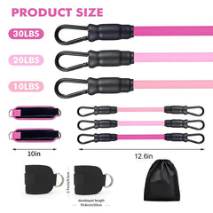 Ultimate Resistance Bands with Adjustable Ankle Straps for Leg Training