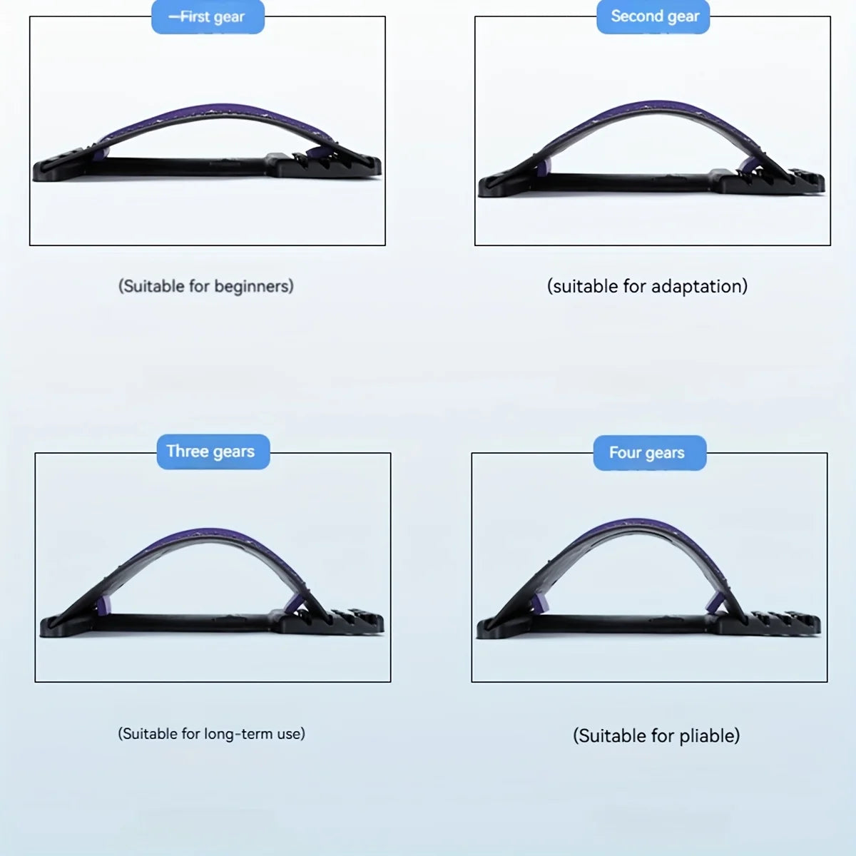 Ultimate 4-Level Back Stretcher for Posture Support and Pain Relief