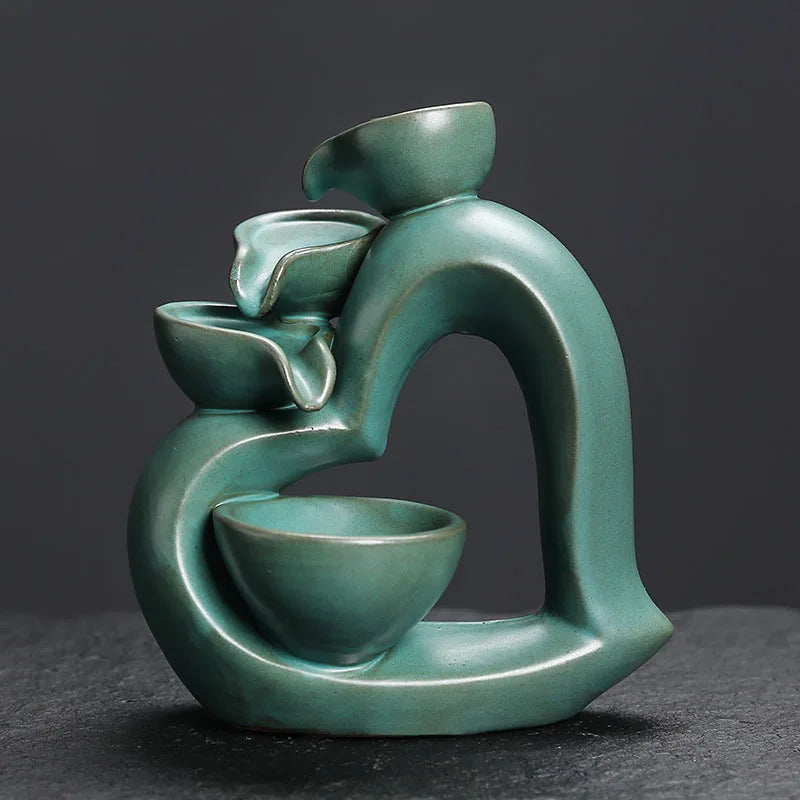 Romantic Ceramic Backflow Burner – European Style Valentine Aromatherapy